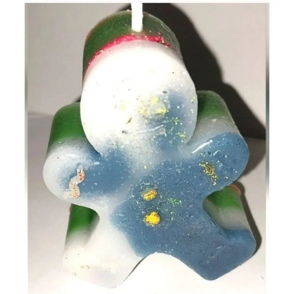 Hand crafted limited edition Gingerbread man candle